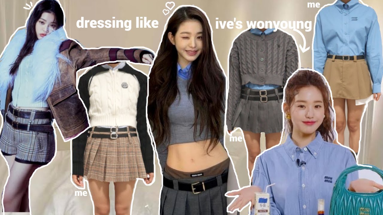 WONYOUNG INSPIRED BACK TO SCHOOL OUTFITS📓☁️ | Miu Miu Yesstyle Dupes