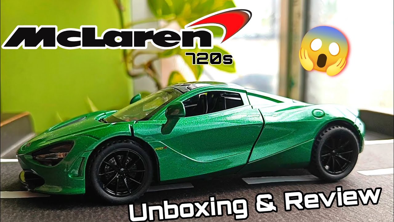 UNBOXING DIECAST MCLAREN 720s 🥵 / MCLAREN TOY CAR | VROOM TOYS