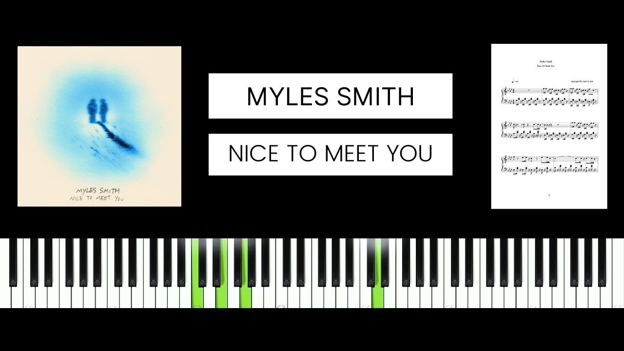 Myles Smith - Nice To Meet You (BEST PIANO TUTORIAL & COVER)