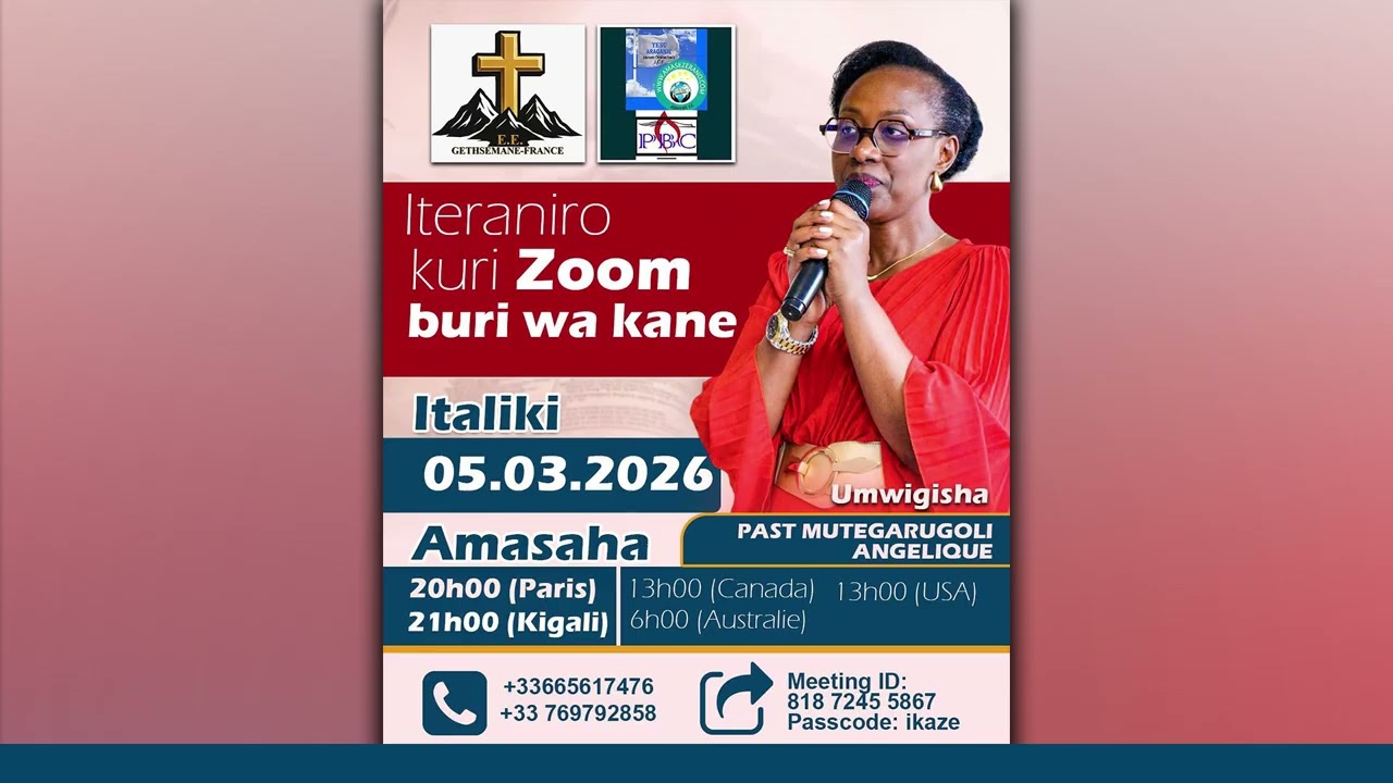 Iteraniro kuri Zoom | 05.03.2026