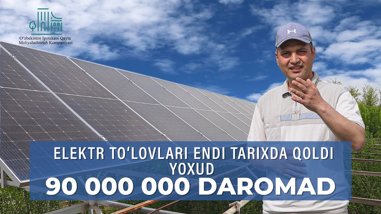 ELEKTR TO'LOVLARI ENDI TARIXDA QOLDI YOXUD 90 000 000 SO'M DAROMAD