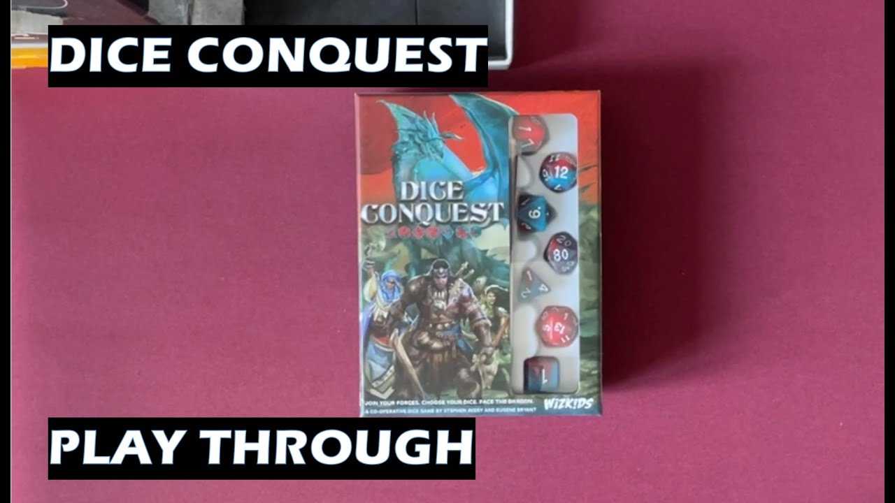Dice Conquest play through card game