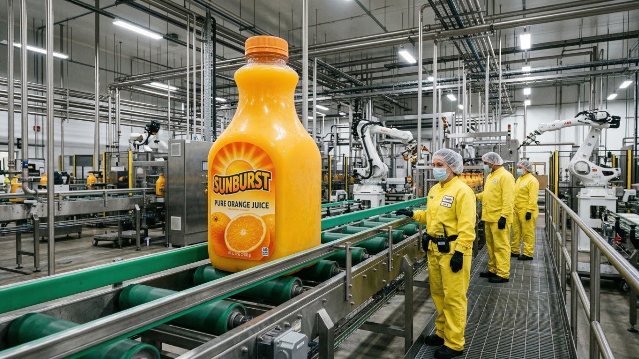How Orange Juice is Made in a Factory: Inside a Modern Juice Processing Plant (Full Process)