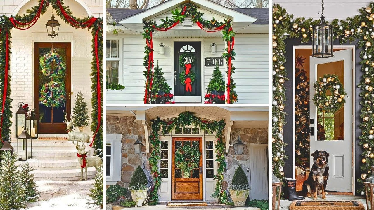 Stunning Christmas Front Door Decor Ideas to Welcome the Season
