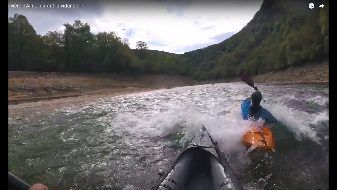 Descente de la rivière d'Ain ... durant la vidange !  Gumotex Rush-2