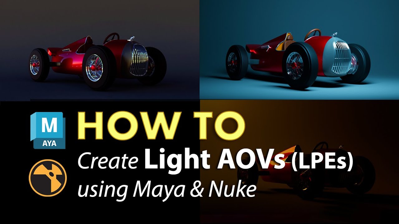 How To : Create Light AOVs (LPEs) using Maya and Nuke
