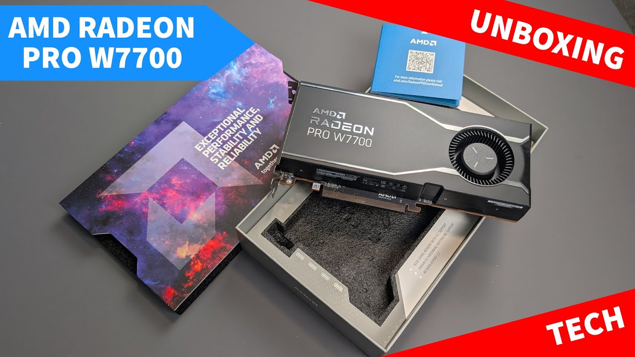 AMD Radeon Pro W7700 Unboxing - Creator's Series Graphics Card