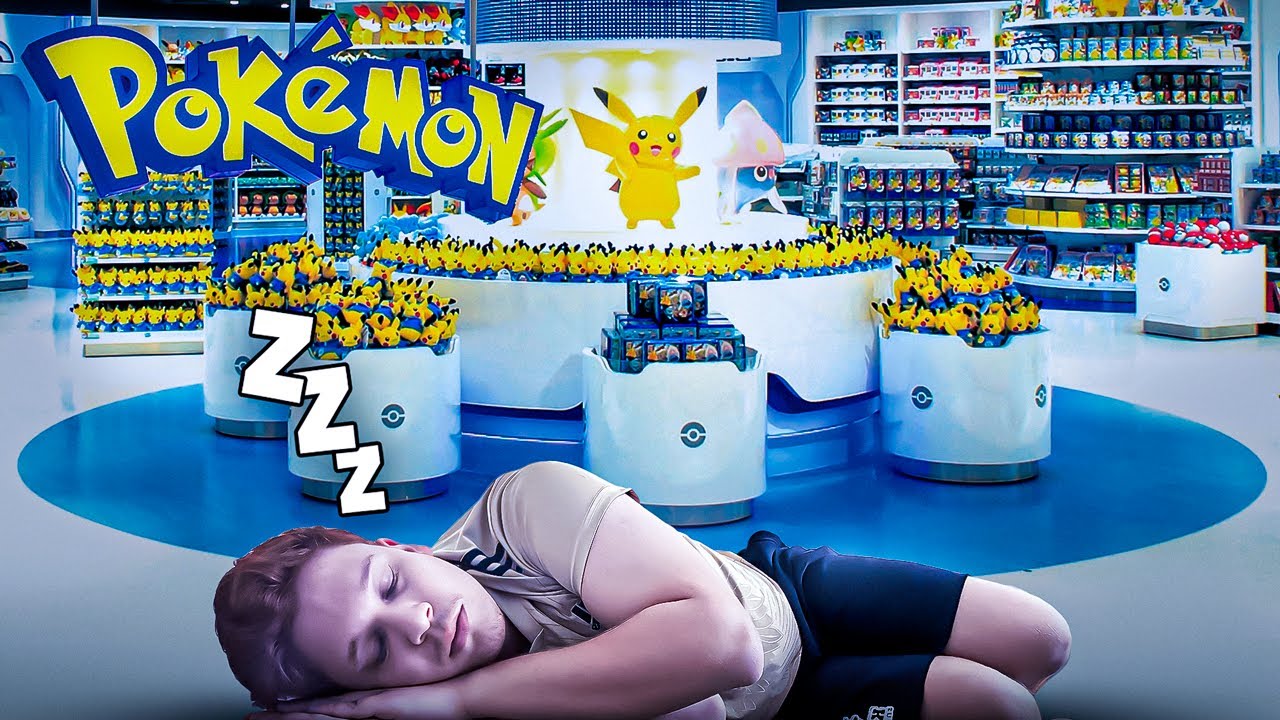 PASSEI A NOITE NA MAIOR LOJA DE POK&Eacute;MON DO BRASIL SEM NINGU&Eacute;M VER!