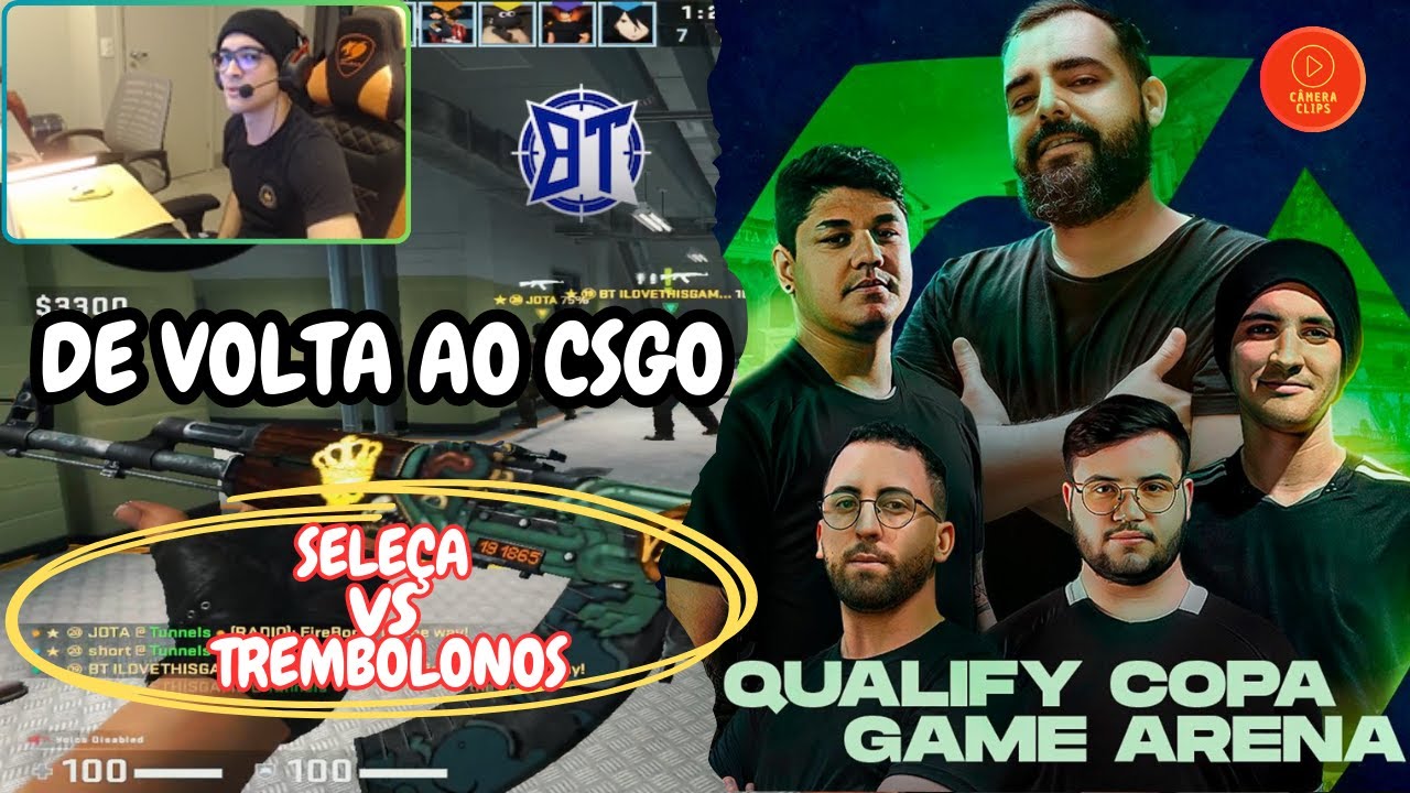 SELE&Ccedil;A DO BT vs TREMBOLONOS - DE VOLTA AO CSGO - BT, TACO, JOTA, SHORT e HISTORY