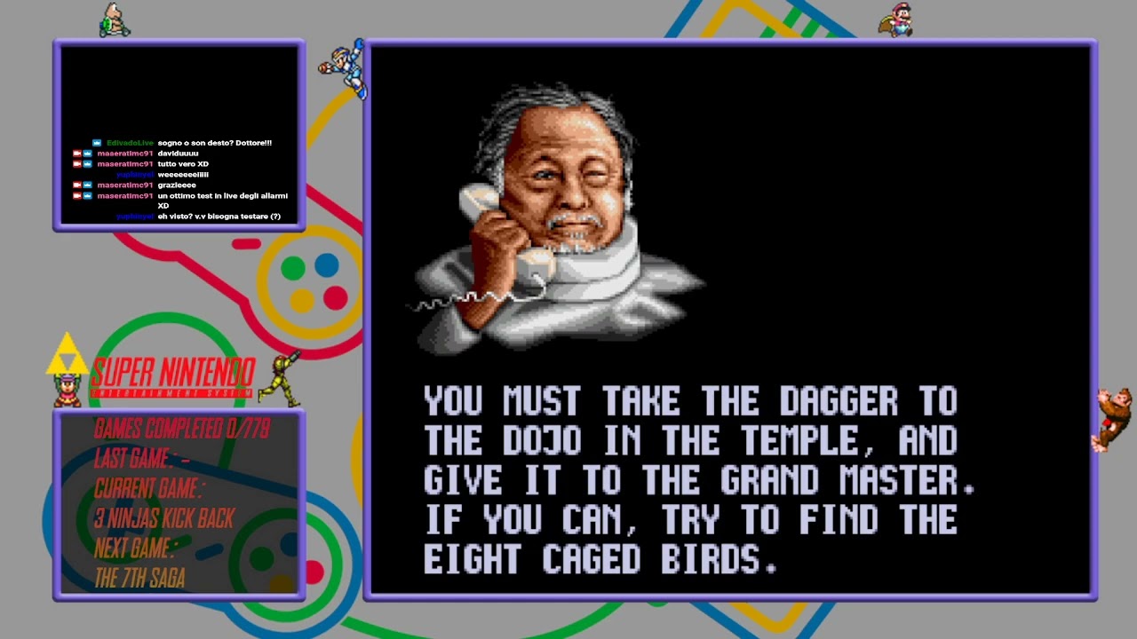 SNES Project #2 Game 1/779: 3 Ninjas Kick Back