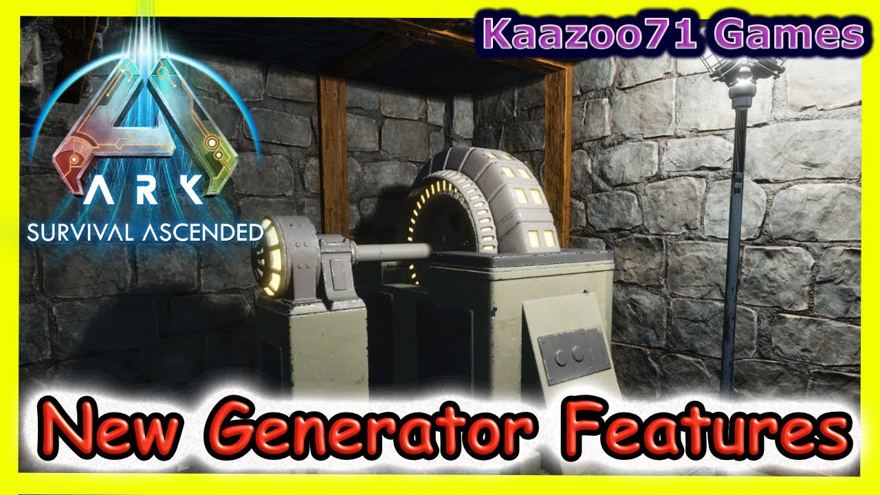 Ark Survival Ascended New Generator Features💥