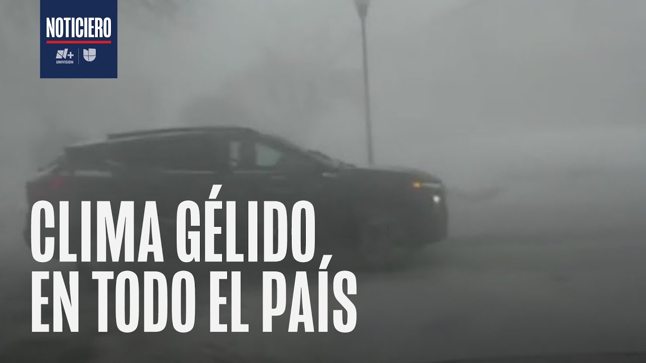 Clima gélido amenaza con tormenta invernal en gran parte del país