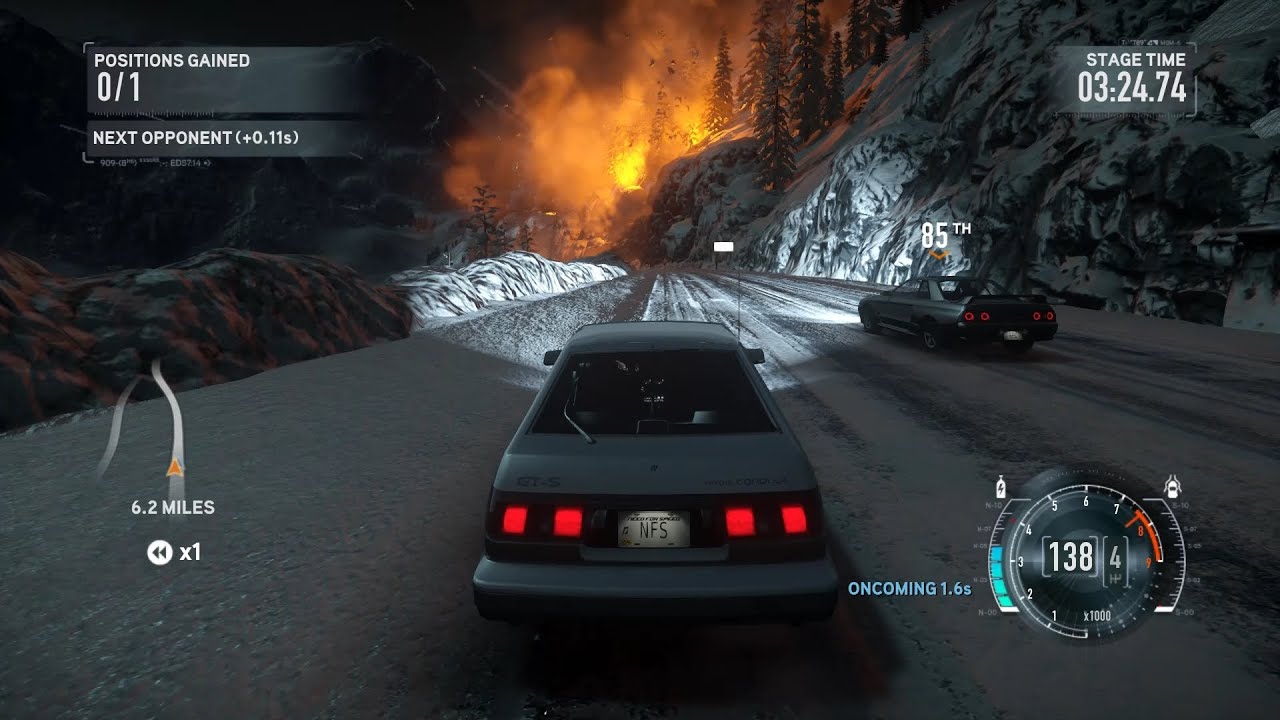 Need For Speed The Run - Avalanche Race At Night