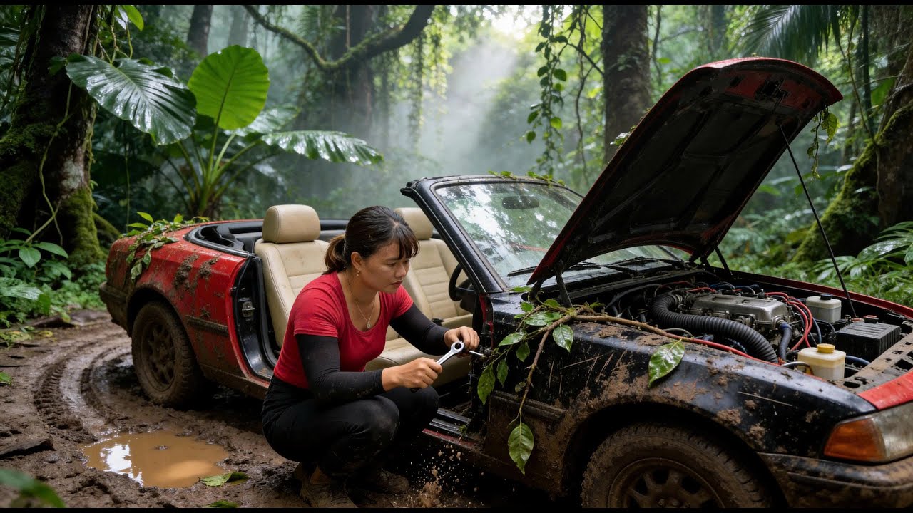 Restoring a Flood-Damaged Abandoned Sports Car - Hurricane Disaster Restoration