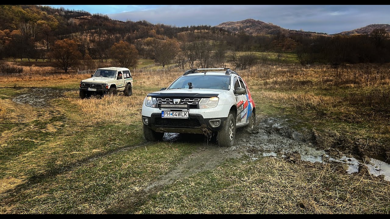 Dacia Duster 4x4 offroad, lost in Buzau Mountains. General Grabber at3 vs Cooper at3 4s Patrol y60