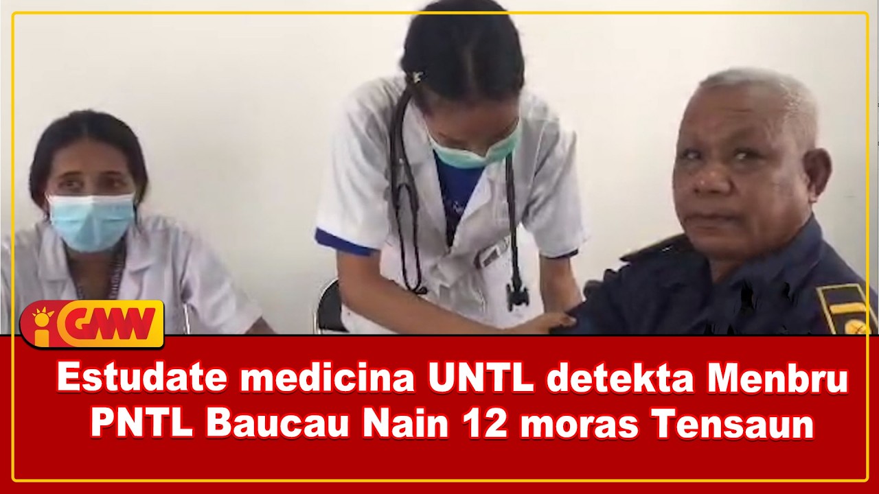 Студент-медик из UNTL выявил у 12 членов PNTL из Баукау высокое кровяное давление.