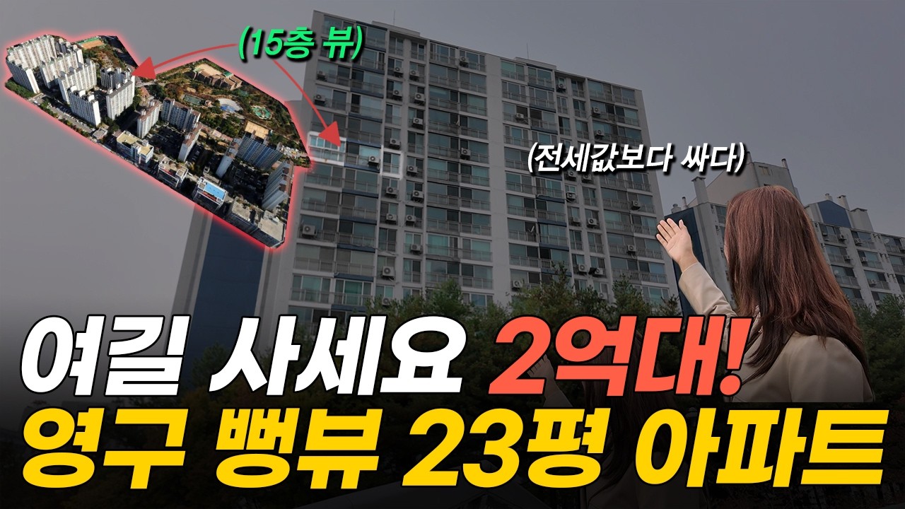 2억대까지 떨어진 교통, 상권 완벽한 수도권 23평 아파트 (머니플레이스 부동산)