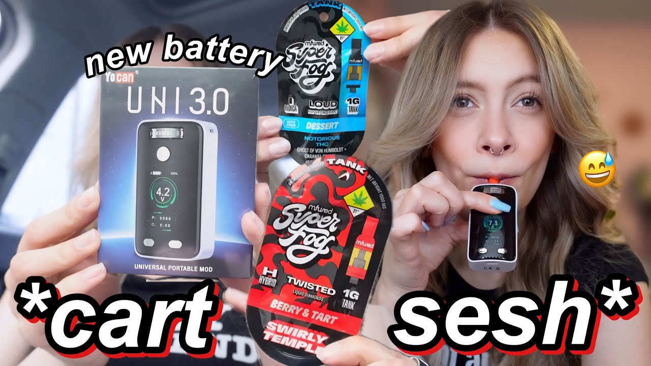 CART SESH!! new battery + new carts 🤭
