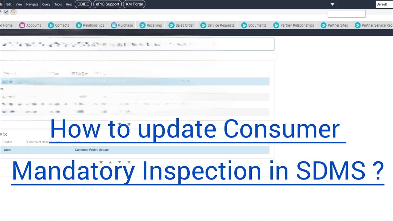 How to update Consumer Mandatory Inspection in SDMS? #sdms #indianoil