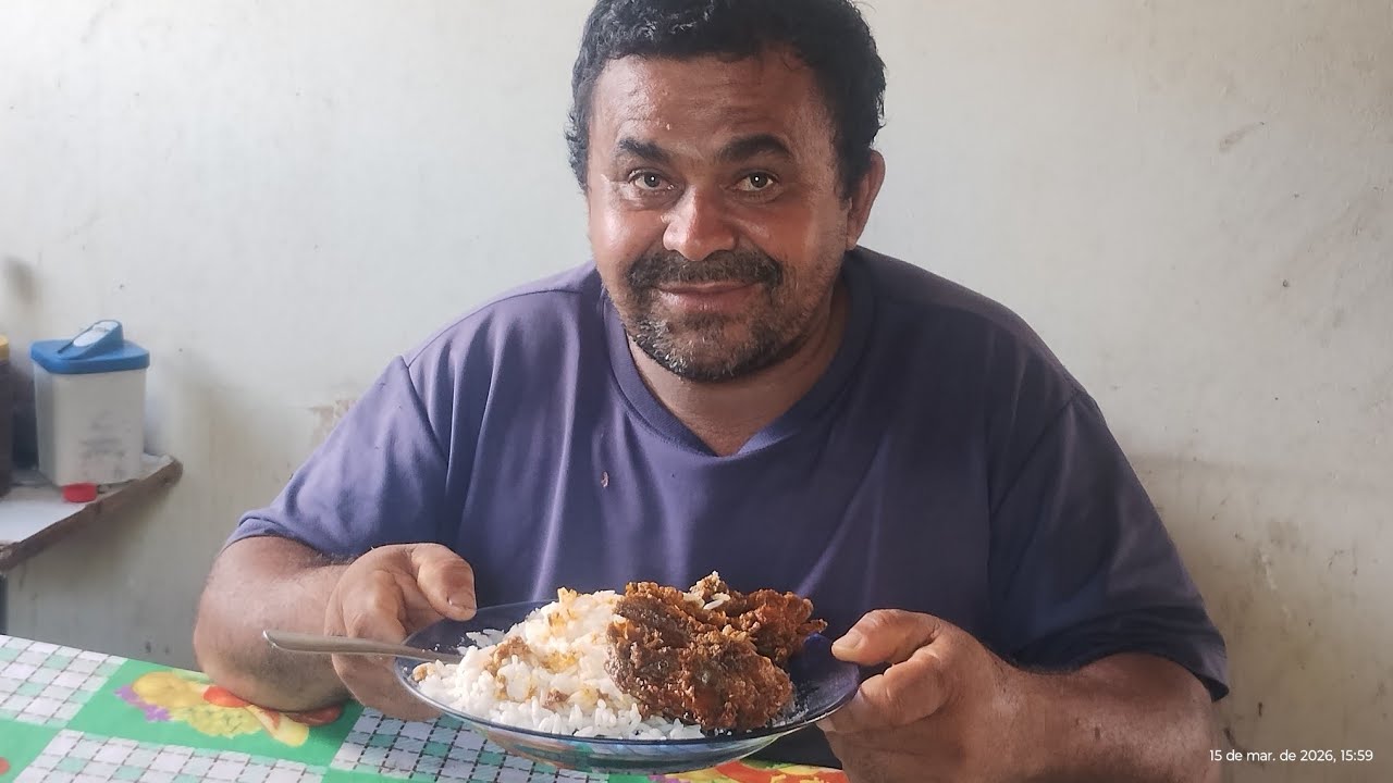 Almoço simples com seu francisquinho 