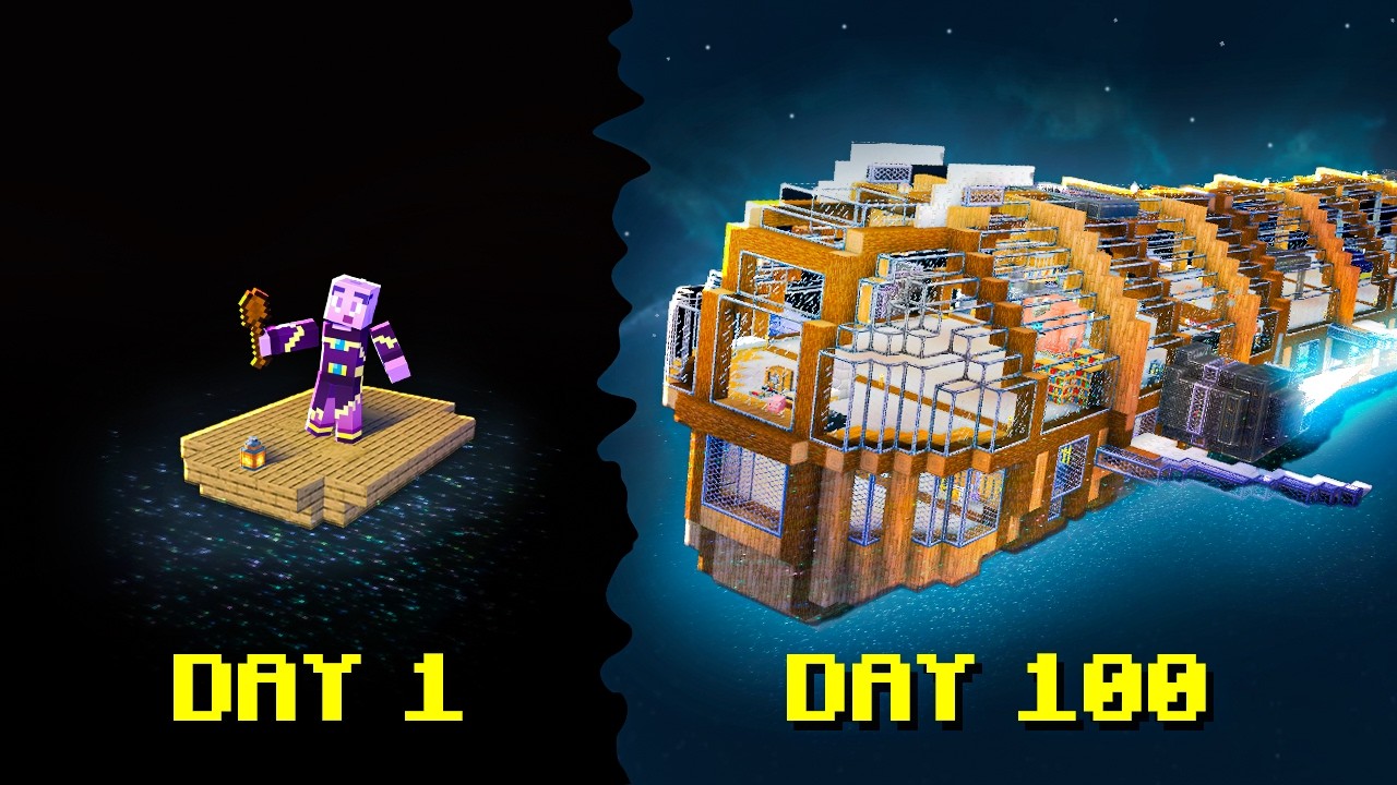 Can You Survive 100 Days STRANDED in the VOID