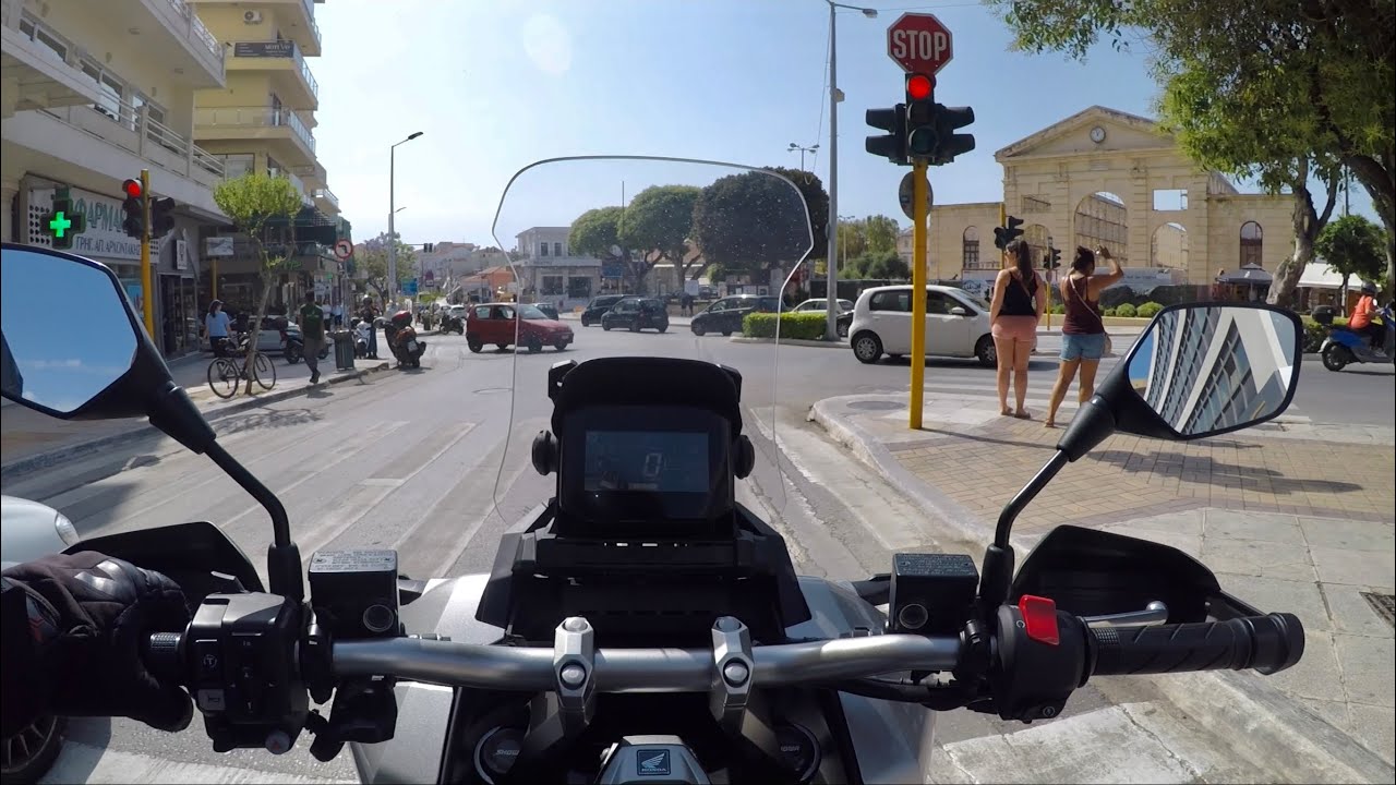 Honda ADV 350 | Chania City Central POV | In traffic
