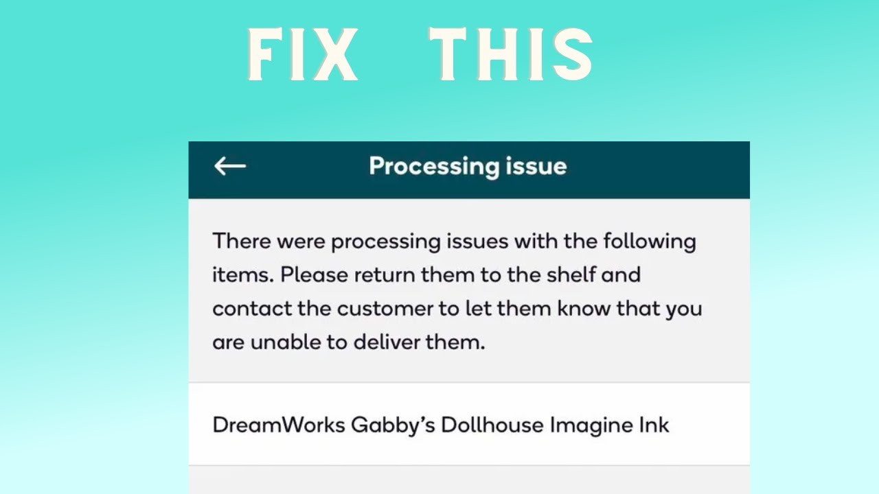 How to Fix &ldquo;Processing issue&rdquo; Error in Shipt Shoppers