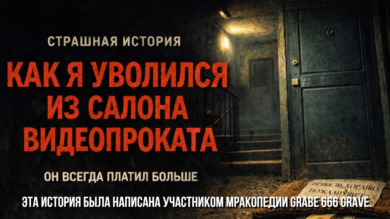 Как я уволился из салона видеопроката //СТРАШНЫЕ ИСТОРИИ