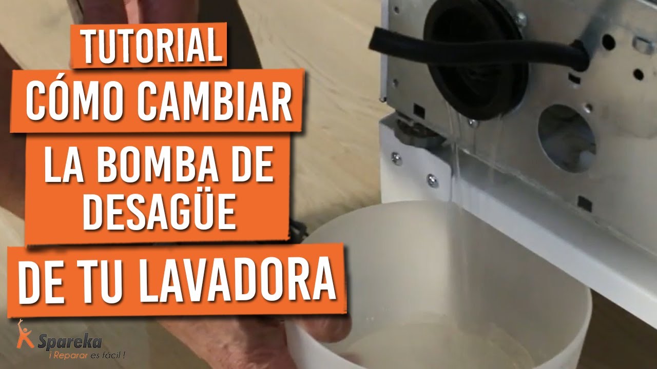 Cómo cambiar la bomba de desagüe de tu lavadora ?