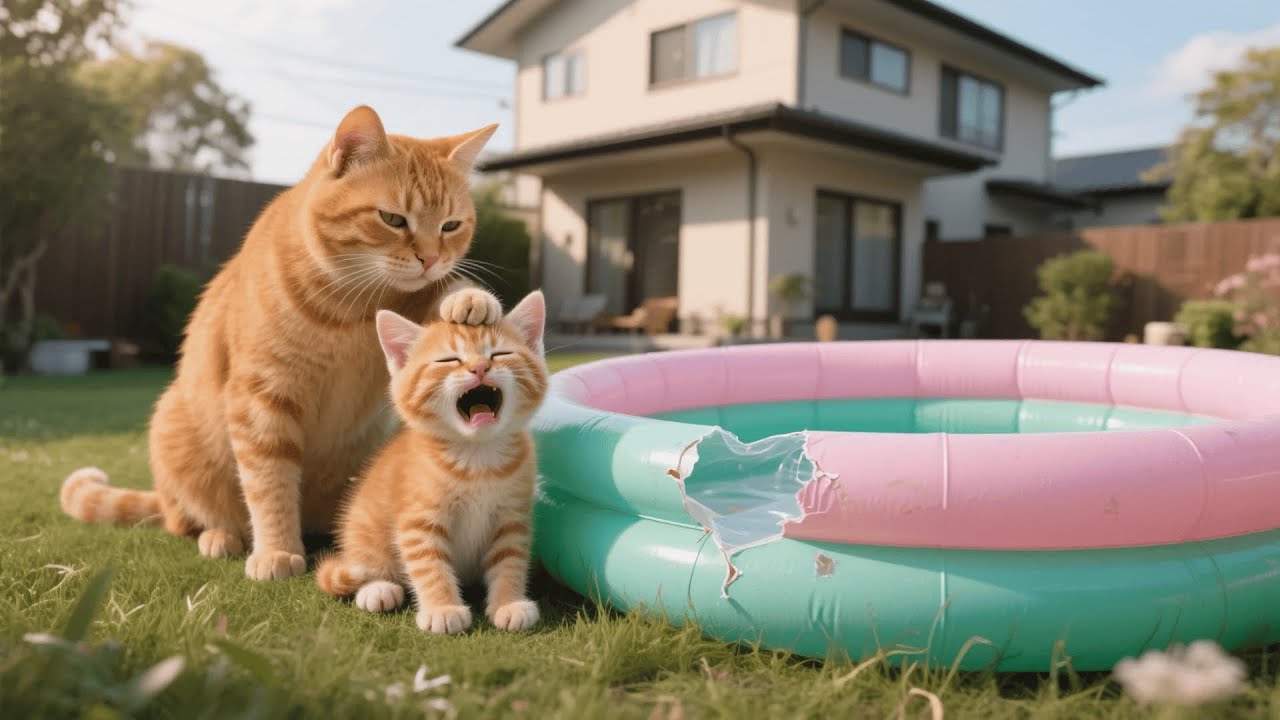 The Other Cats Didn&rsquo;t Let Ginger Swim With Them, So Mama Cat Took Her to Swim in the River 🐱🌊