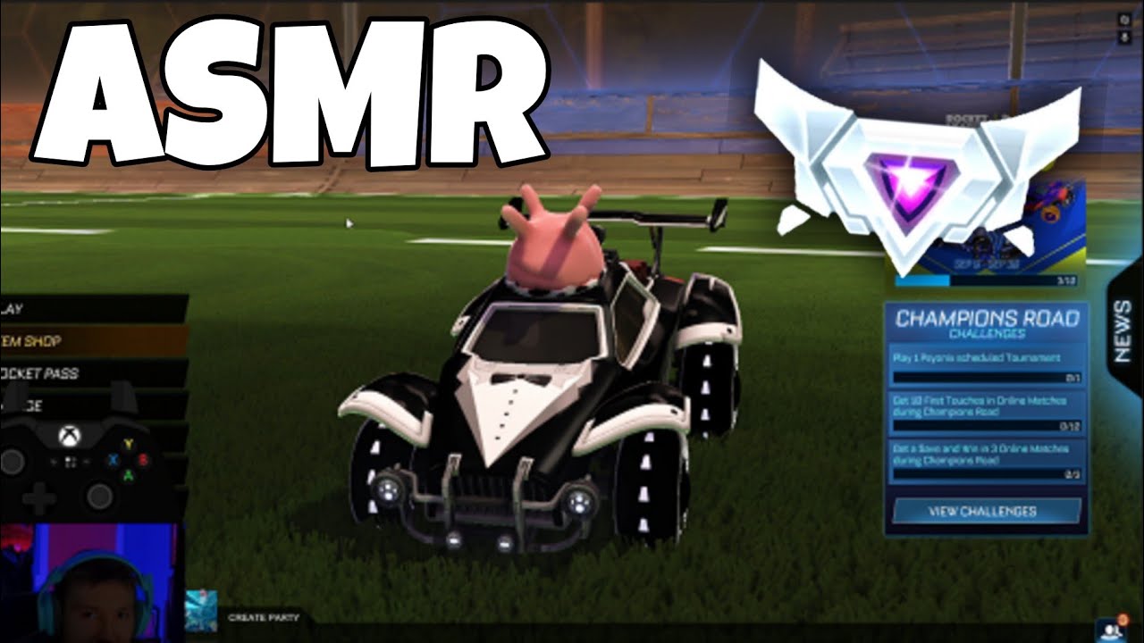 Rocket League ASMR ⚽ Mouth Sounds & Controller Tapping 🎮 | Relaxing Gameplay for Sleep & Focus