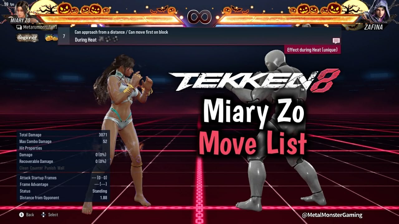 Miary Zo - Tekken 8 Move List