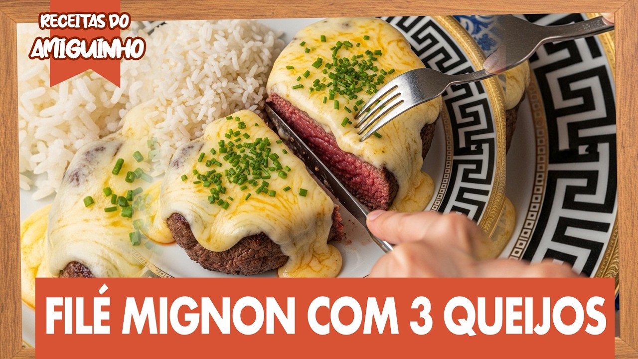 Filé Mignon com 3 Queijos: O Segredo Mineiro que Ninguém Conta