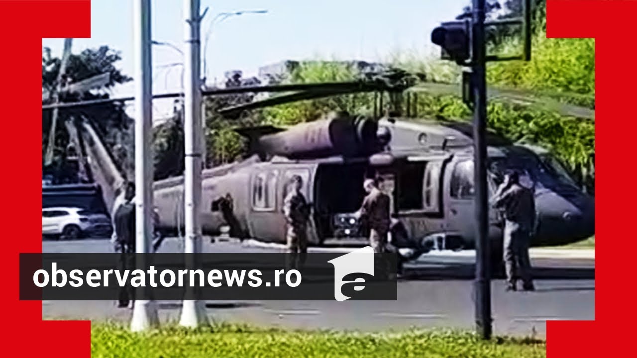 Un elicopter militar american a aterizat de urgenţă