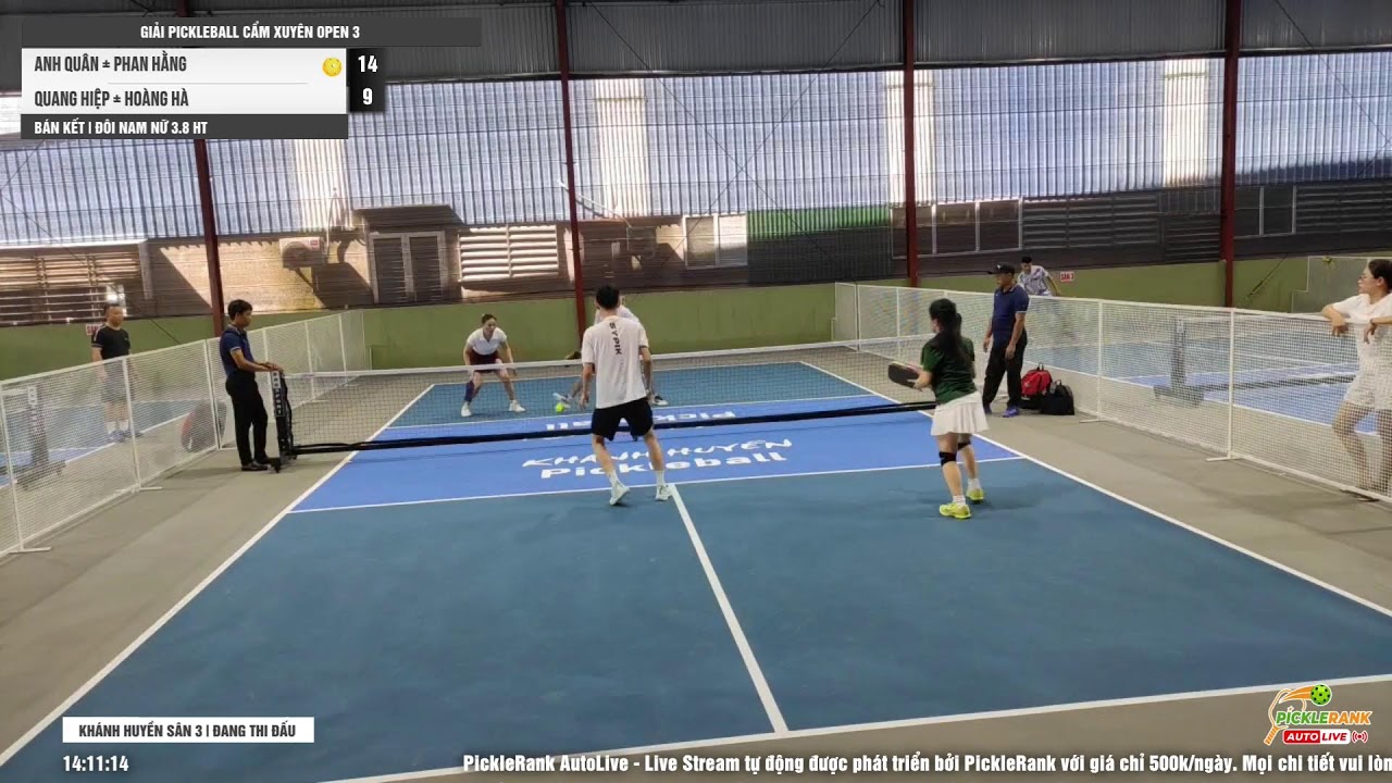 🔴Anh Quân + Phan Hằng vs Quang Hiệp + Hoàng Hà | Bán Kết Cẩm Xuyên Open 3 - Đôi Nam Nữ 3.8 HT