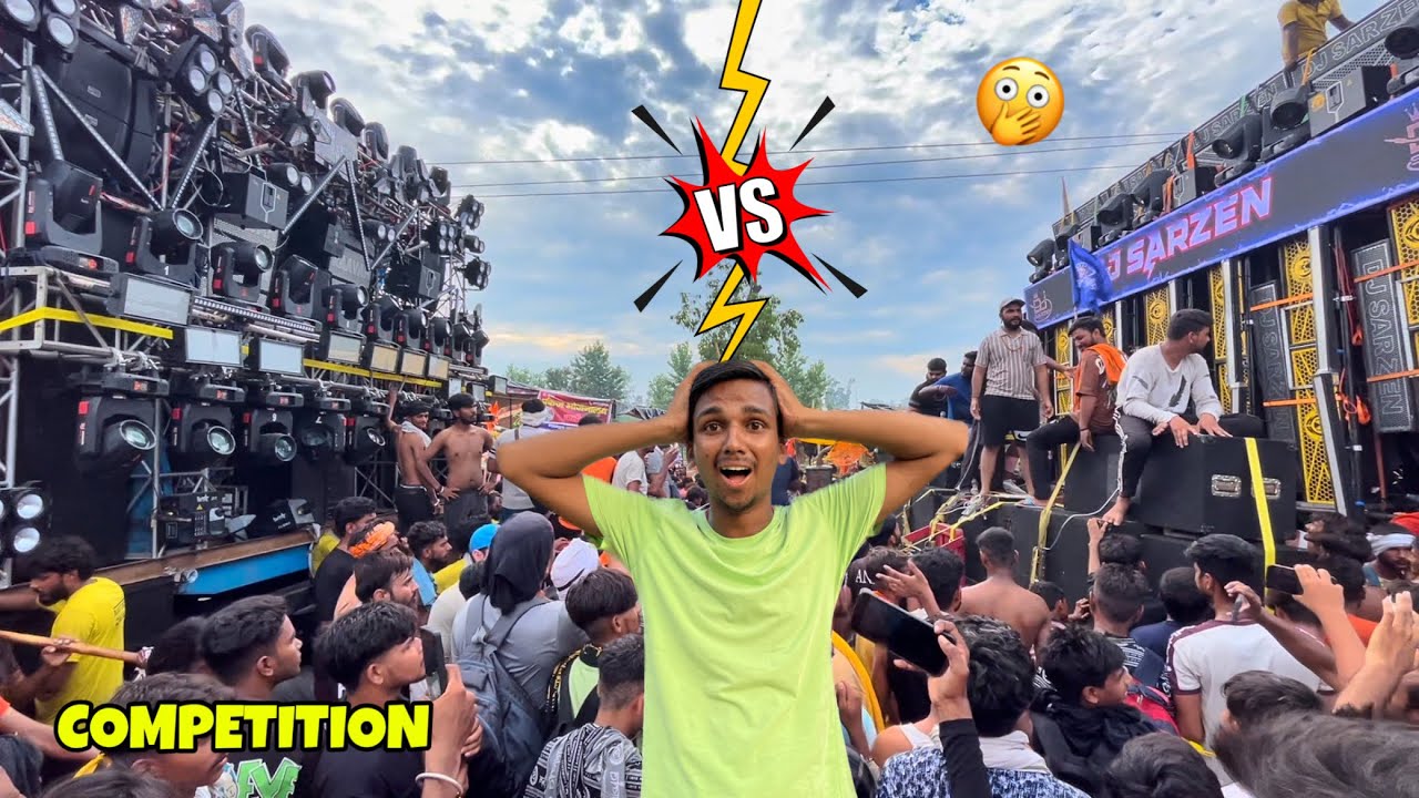 Dj Sarzen Vs Dj Ravan Competition 🔥 Haridwar Kawad Yatra 2024 || दोनों के बीच हुआ खतरनाक लड़ाही 😱