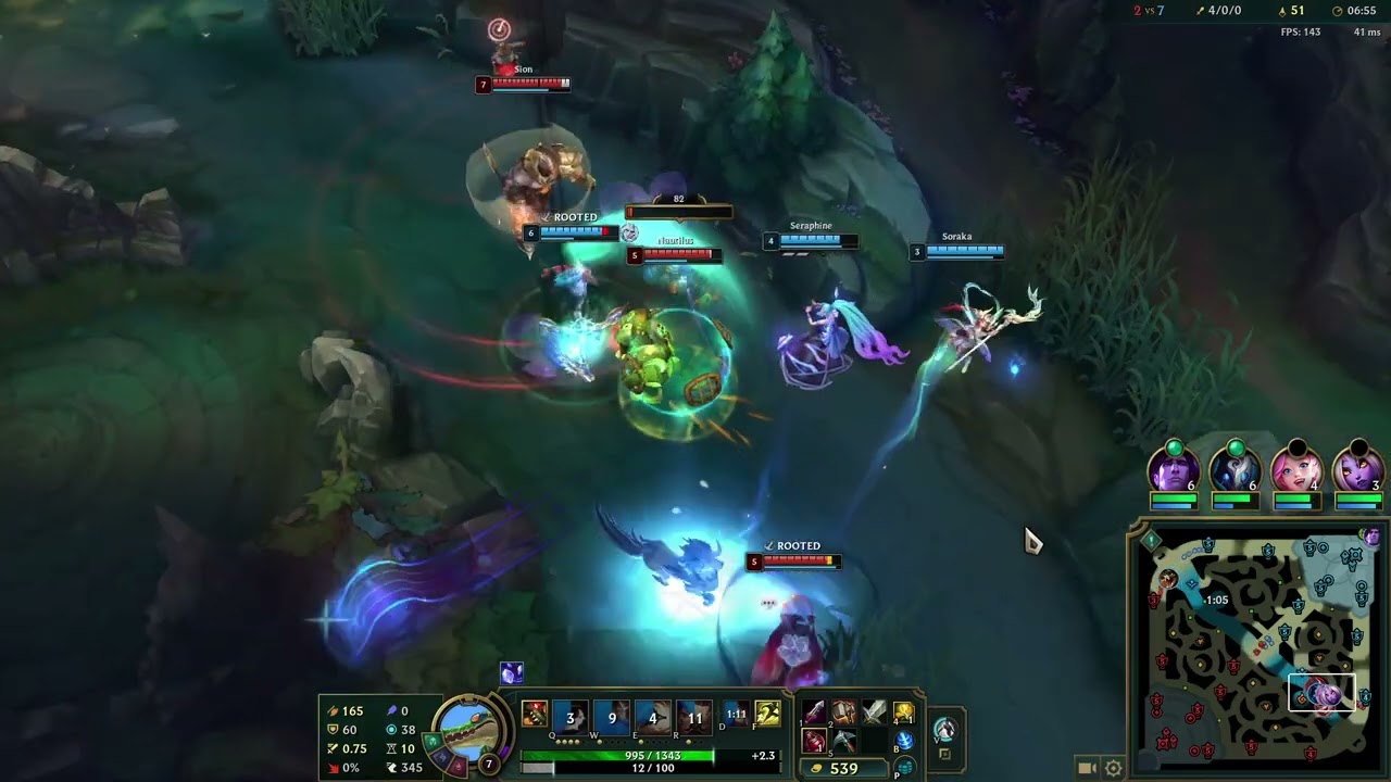 14-1 Renekton vs Kayle Emerald 1