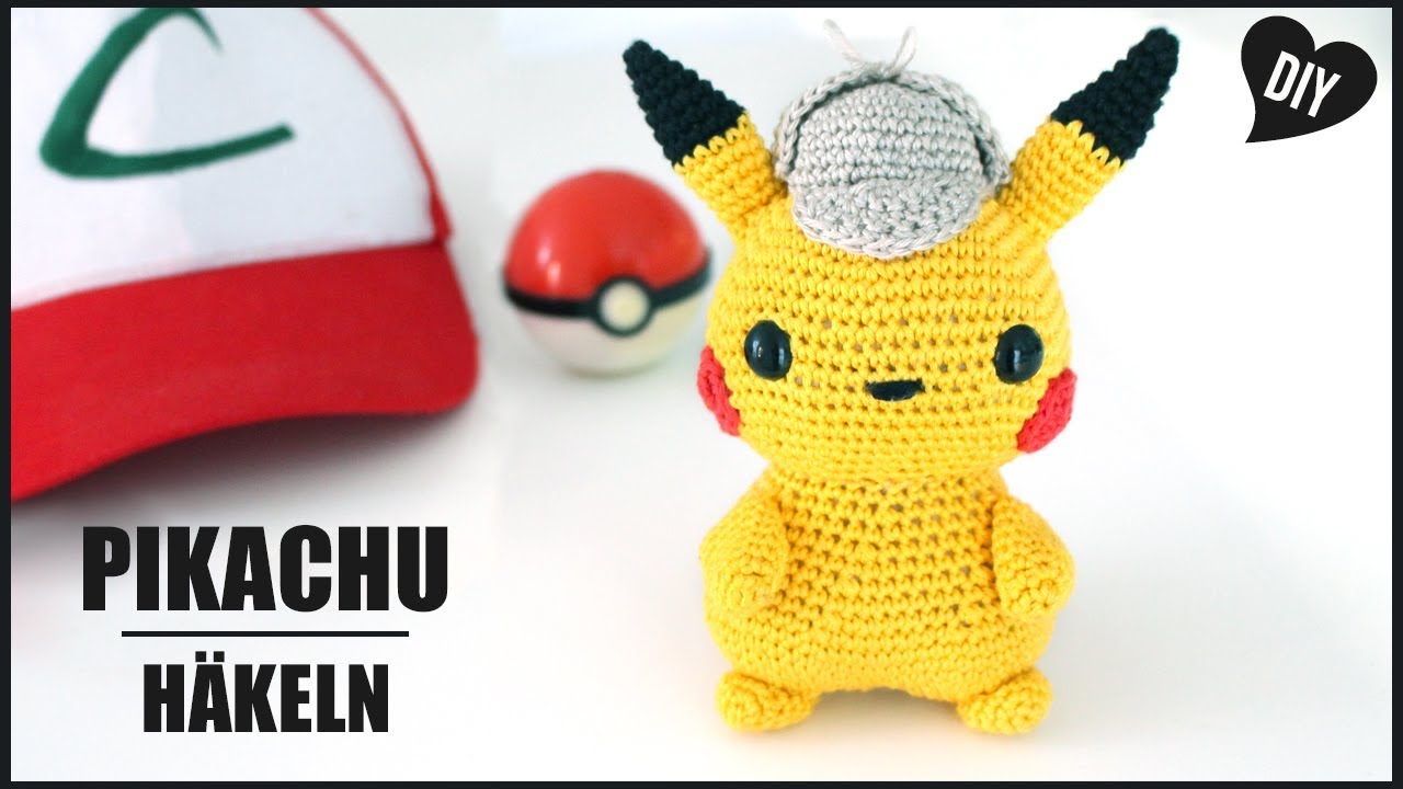 Meisterdetektiv Pikachu häkeln | Pokemon Häkelanleitung -  Amigurumi DIY by Pfirsichteufel