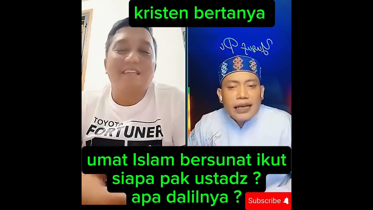 Pria oten belajar Islam tentang sunat.