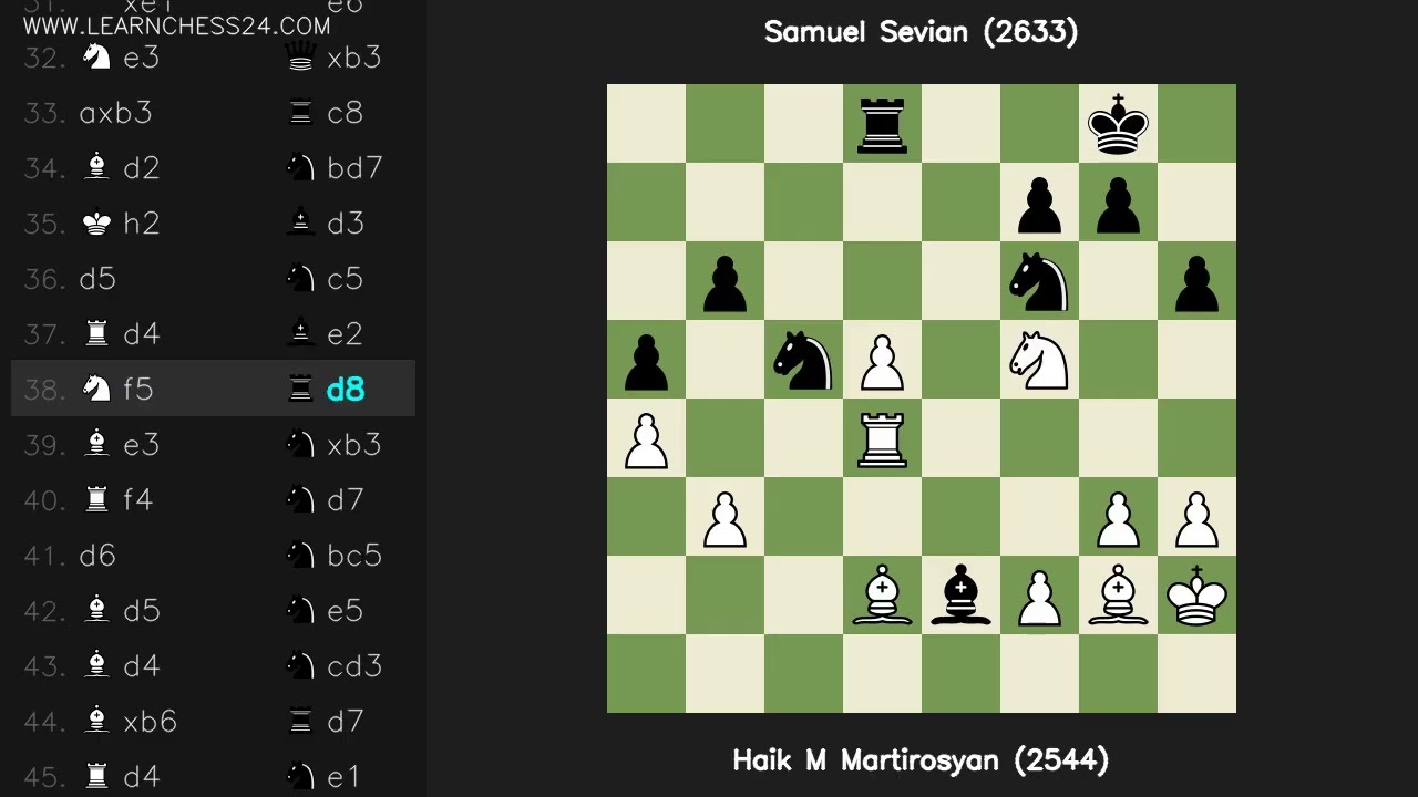 Защита-Боголюбова: Haik M Martirosyan (2544) vs Samuel Sevian (2633)
