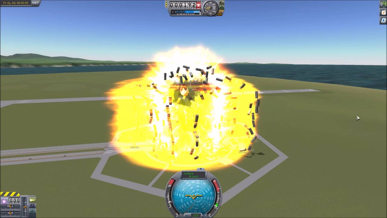 KSP - testing MK3 liquid fuselage explosion power
