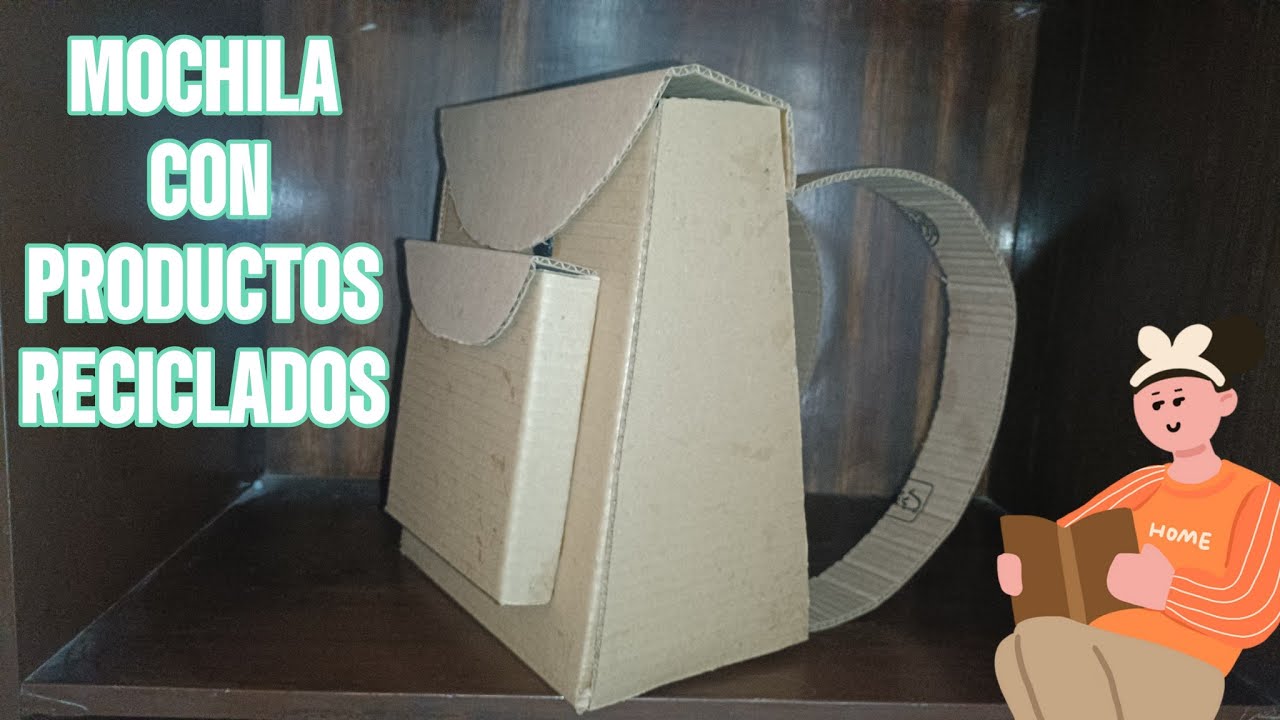 ¡Crea tu Propia MOCHILA con Cajas de Cartón Reciclado! 📦👜✨ | Tutorial Paso a Paso