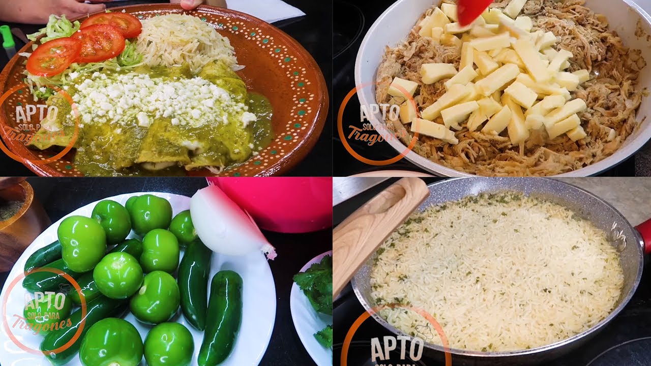 ENCHILADAS DE POLLO VERDES | RECETA BARATA Y FACIL