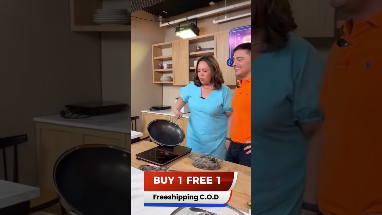 50% OFF Non-Stick Pan + FREE Knife! Gawing madali ang pagluluto ngayong 2025! 🔥 #food #cooking