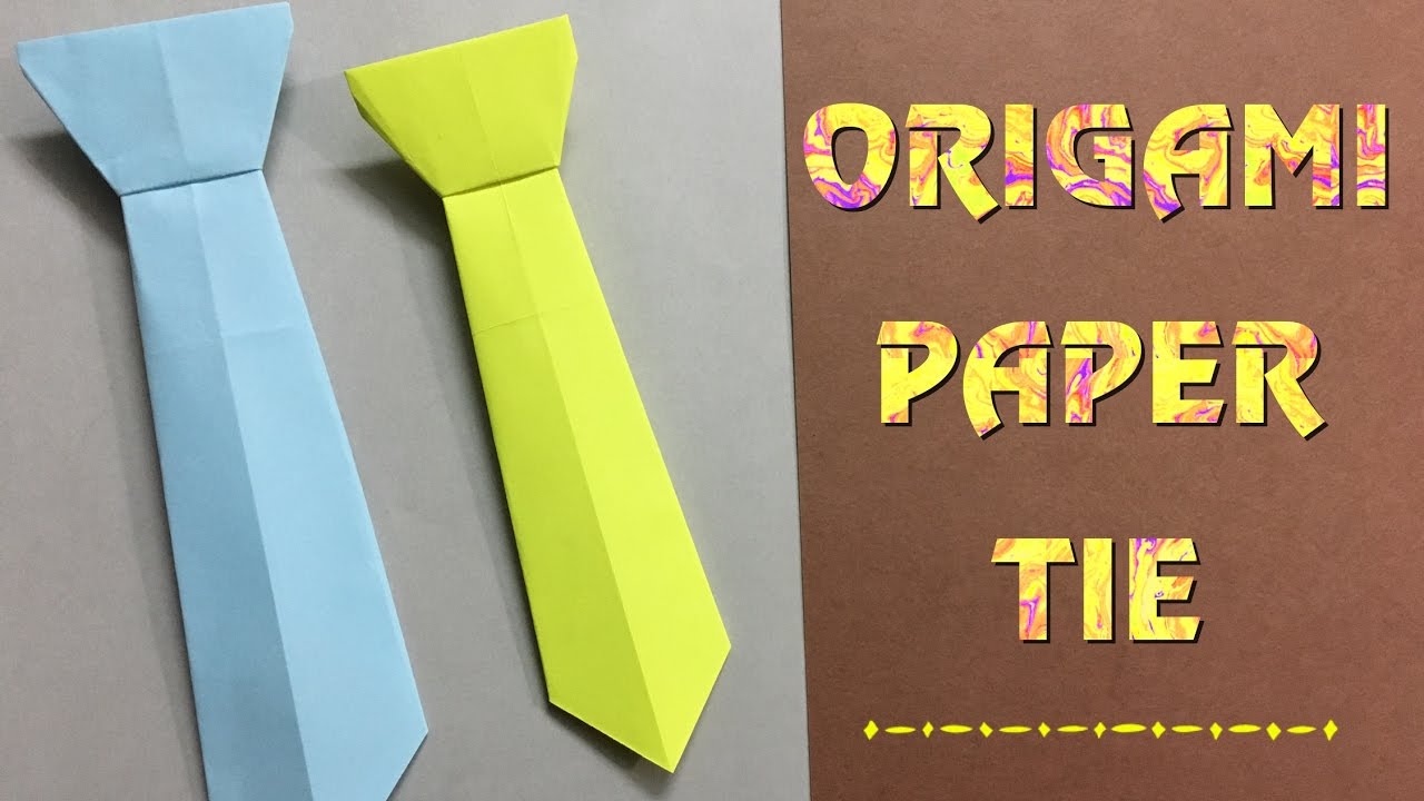 How To Make A Paper Neck-tie / Easy craft tutorial for beginners (HD)