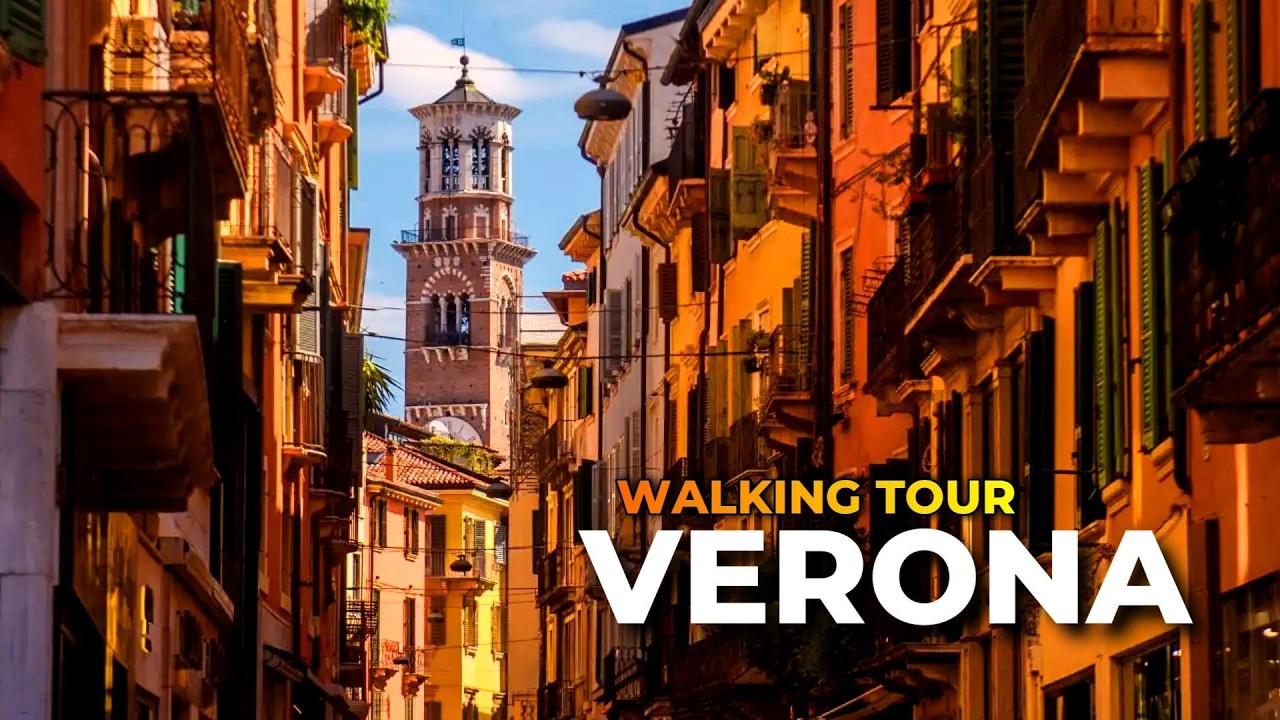 Verona Walking Tour: Centro Storico & Juliet's House, Italy | 4K POV Relaxing ASMR No Talking