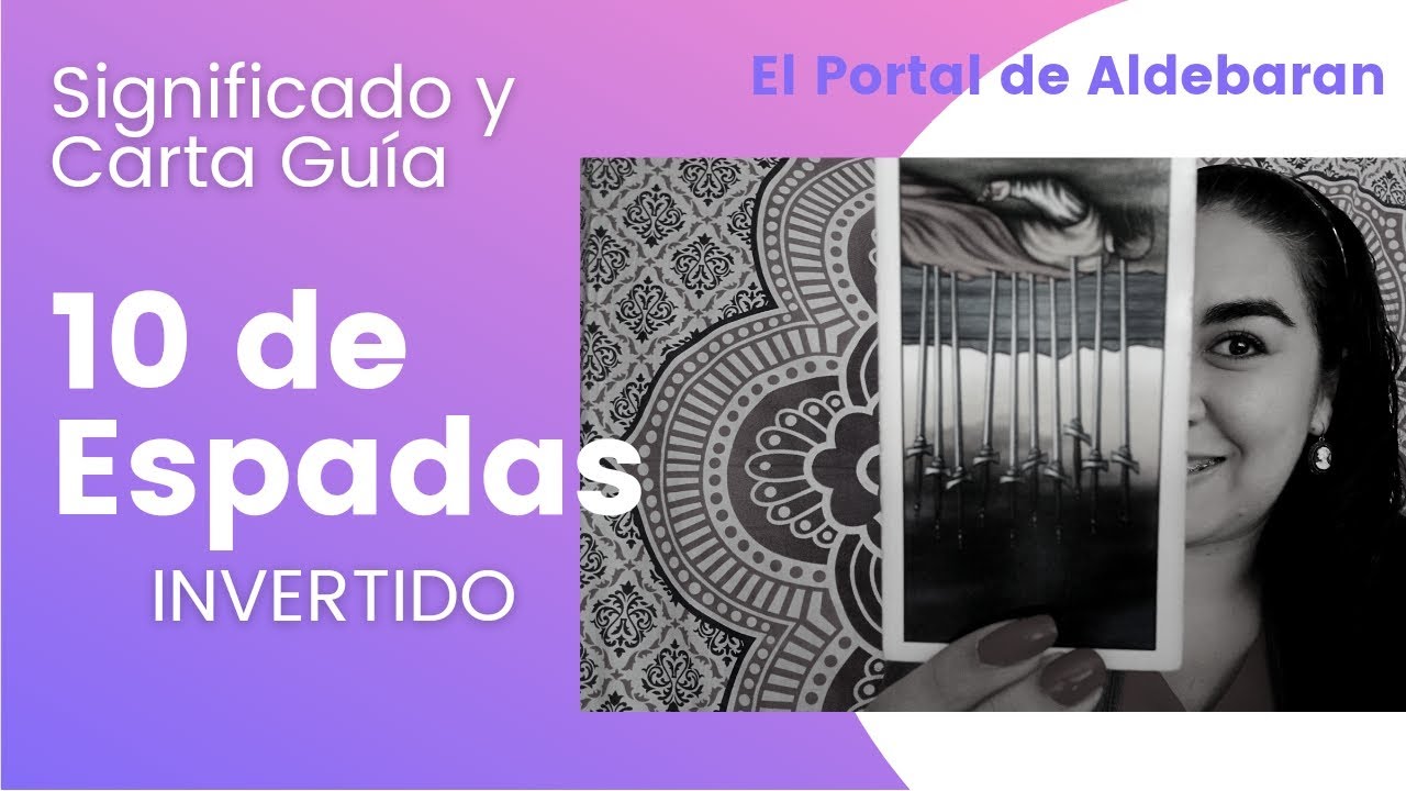 10 de Espadas - invertido💘Tarot y explicación de Carta Guía