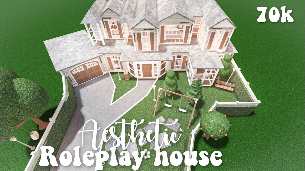 Aesthetic roleplay house (includes the new baby update) - Bloxburg speedbuild