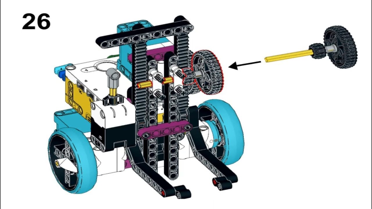 Spike prime Forklift Instructions | Spike with Shajan|| #spikeprime #spikeproject #spikepimeforklift