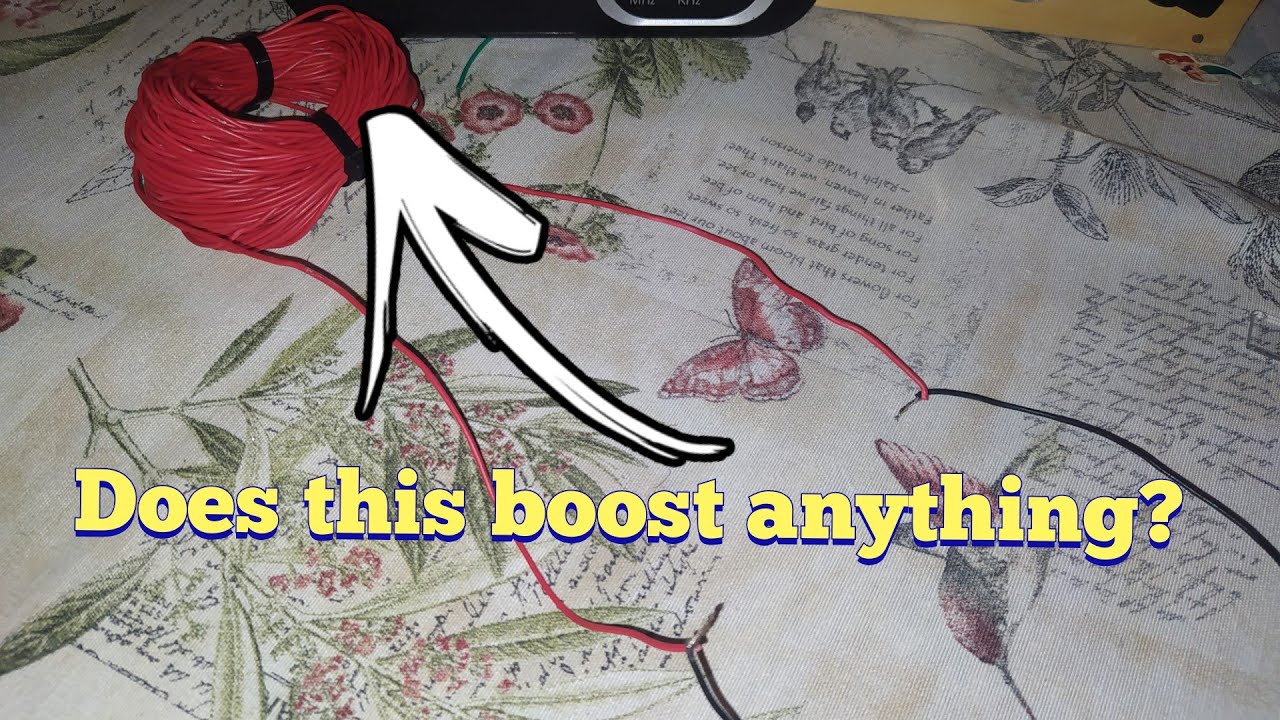 Simple antenna to boost the A.M reception on a portable radio!